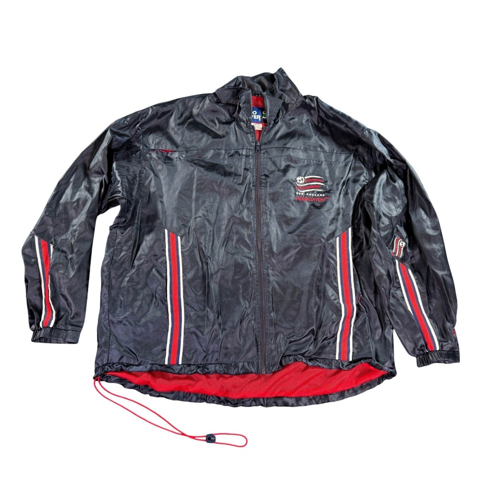 Vintage Pro Player New England Revolution Jacket Mens XXL Navy Blue‎ MLS Zip Up